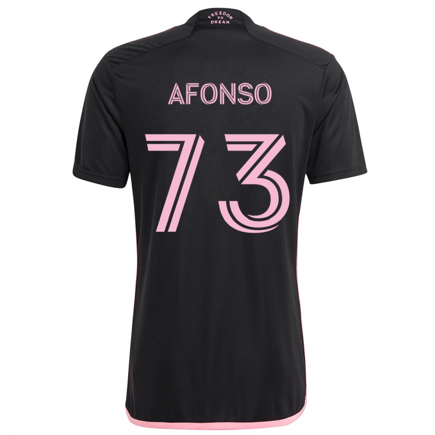 Kids Football Leo Afonso #73 Black Away Jersey 2024/25 T-Shirt Australia