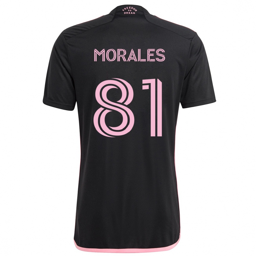 Kids Football Santiago Morales #81 Black Away Jersey 2024/25 T-Shirt Australia