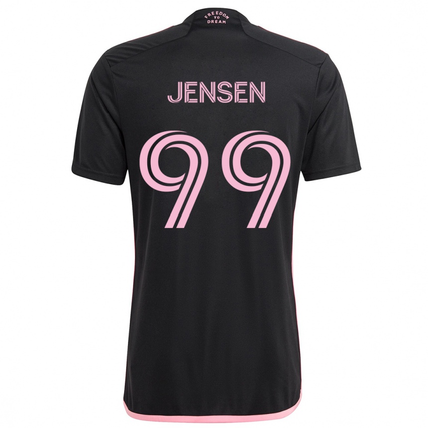 Kids Football Cole Jensen #99 Black Away Jersey 2024/25 T-Shirt Australia