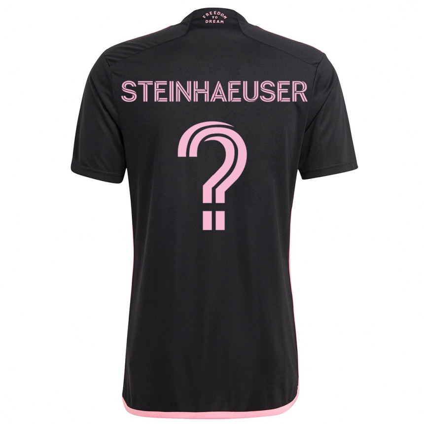 Kids Football Marcus Steinhaeuser #0 Black Away Jersey 2024/25 T-Shirt Australia