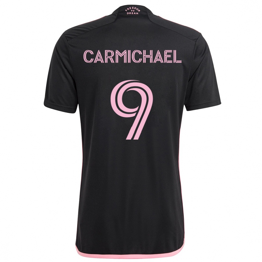 Kids Football Ryan Carmichael #9 Black Away Jersey 2024/25 T-Shirt Australia