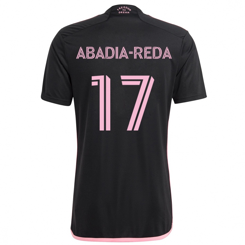 Kids Football Ezequiel Abadia-Reda #17 Black Away Jersey 2024/25 T-Shirt Australia