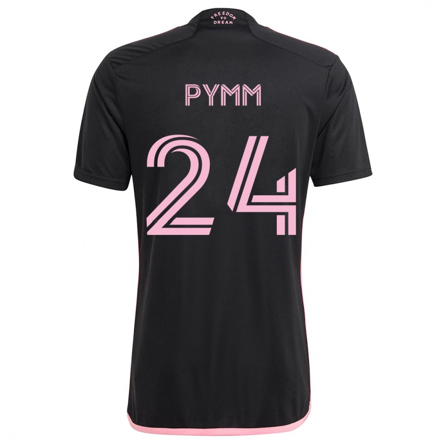 Kids Football Jack Pymm #24 Black Away Jersey 2024/25 T-Shirt Australia