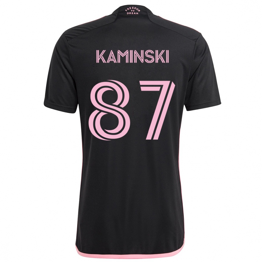 Kids Football Brett Kaminski #87 Black Away Jersey 2024/25 T-Shirt Australia