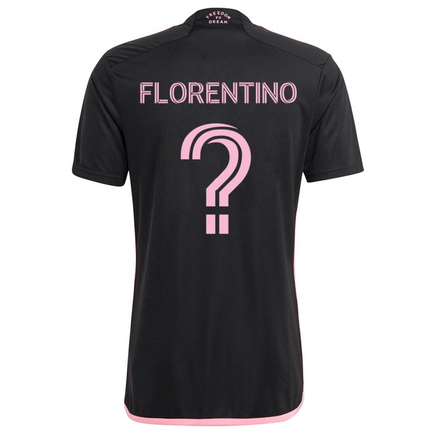 Kids Football Gabriel Florentino #0 Black Away Jersey 2024/25 T-Shirt Australia