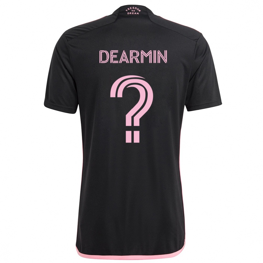 Kids Football Nash Dearmin #0 Black Away Jersey 2024/25 T-Shirt Australia