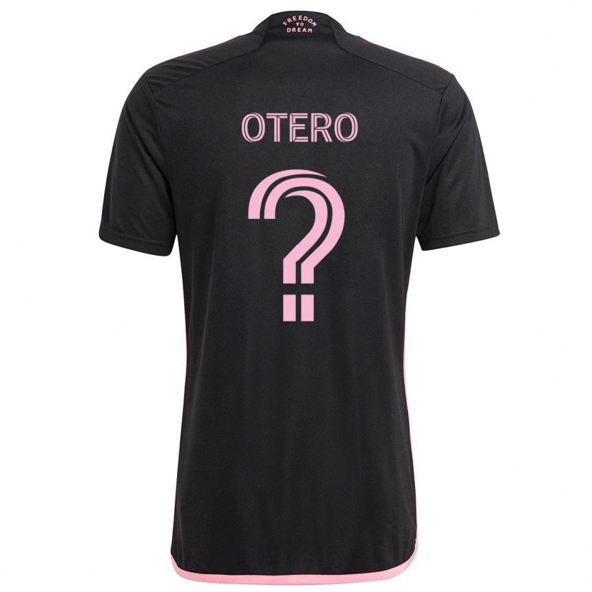 Kids Football Sebastián Otero #0 Black Away Jersey 2024/25 T-Shirt Australia