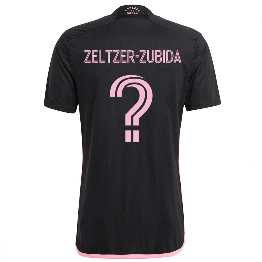 Kids Football Idoh Zeltzer-Zubida #0 Black Away Jersey 2024/25 T-Shirt Australia