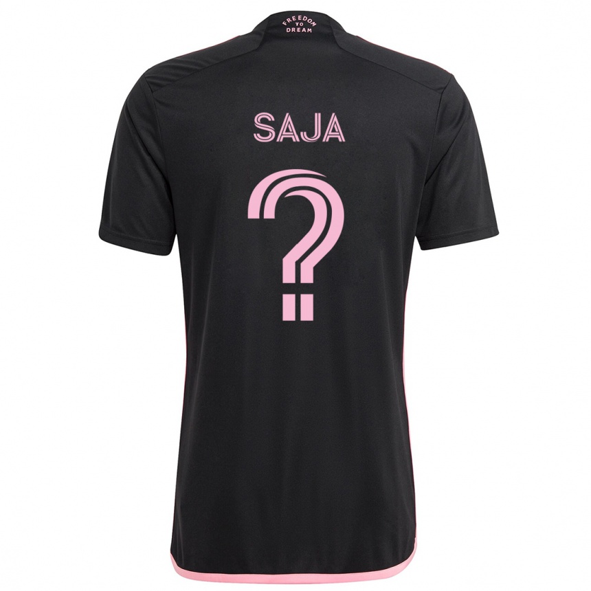 Kids Football Mateo Saja #0 Black Away Jersey 2024/25 T-Shirt Australia