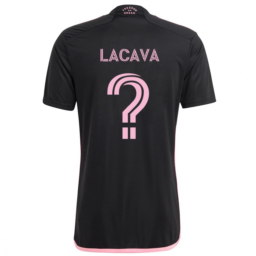 Kids Football Jake Lacava #0 Black Away Jersey 2024/25 T-Shirt Australia