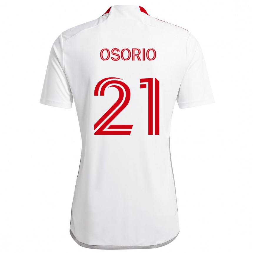 Kids Football Jonathan Osorio #21 White Red Away Jersey 2024/25 T-Shirt Australia