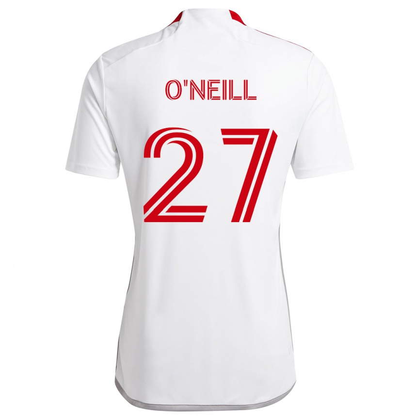 Kids Football Shane O'neill #27 White Red Away Jersey 2024/25 T-Shirt Australia