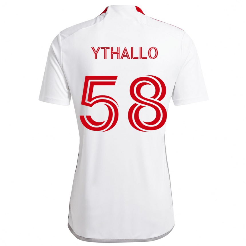 Kids Football Ythallo #58 White Red Away Jersey 2024/25 T-Shirt Australia