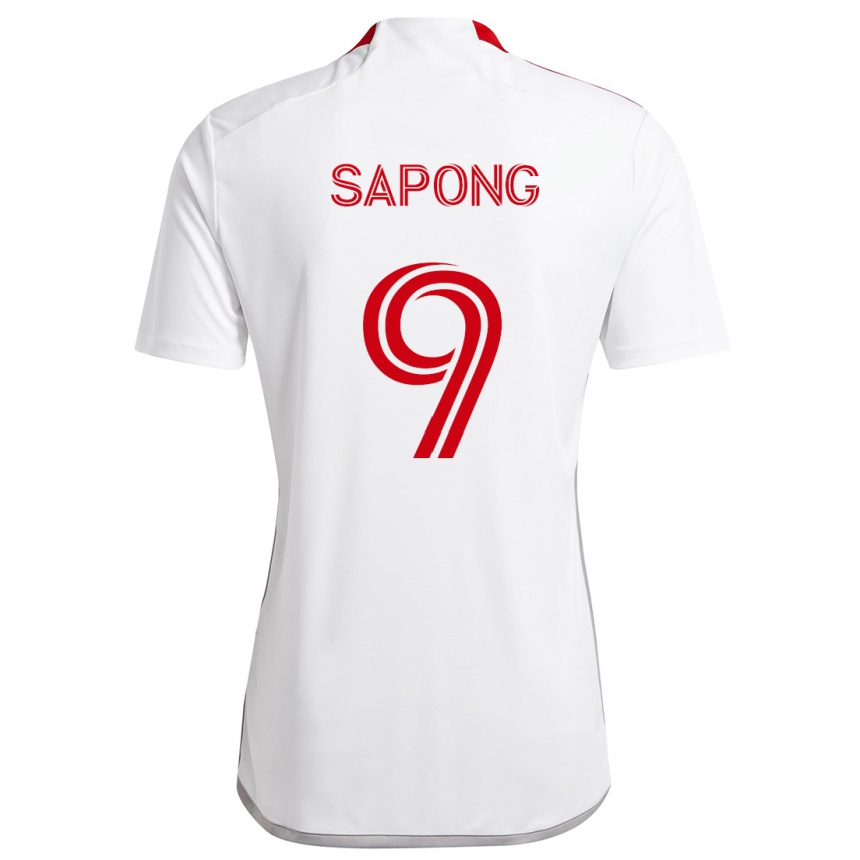 Kids Football C.j. Sapong #9 White Red Away Jersey 2024/25 T-Shirt Australia