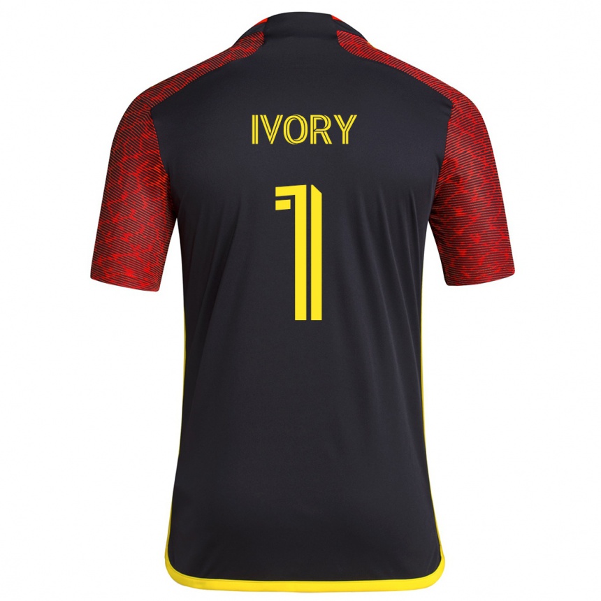 Kids Football Laurel Ivory #1 Red Black Away Jersey 2024/25 T-Shirt Australia