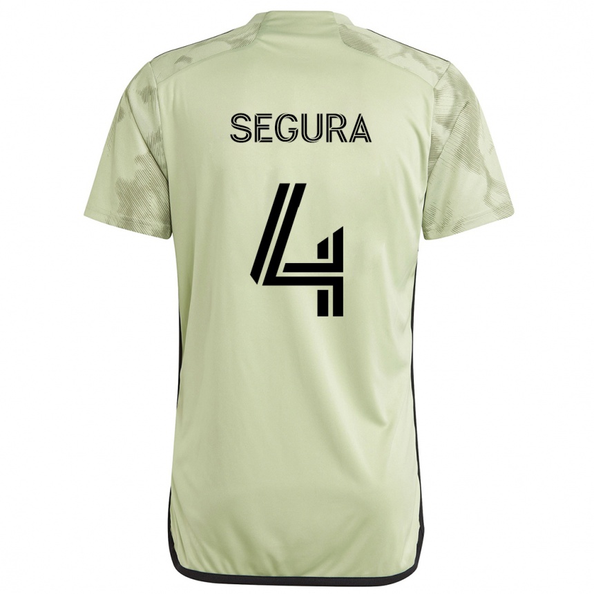 Kids Football Eddie Segura #4 Light Green Away Jersey 2024/25 T-Shirt Australia