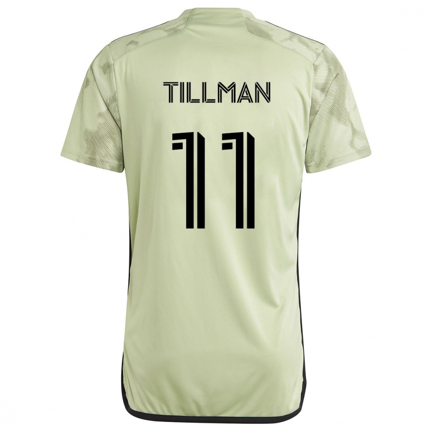 Kids Football Timothy Tillman #11 Light Green Away Jersey 2024/25 T-Shirt Australia