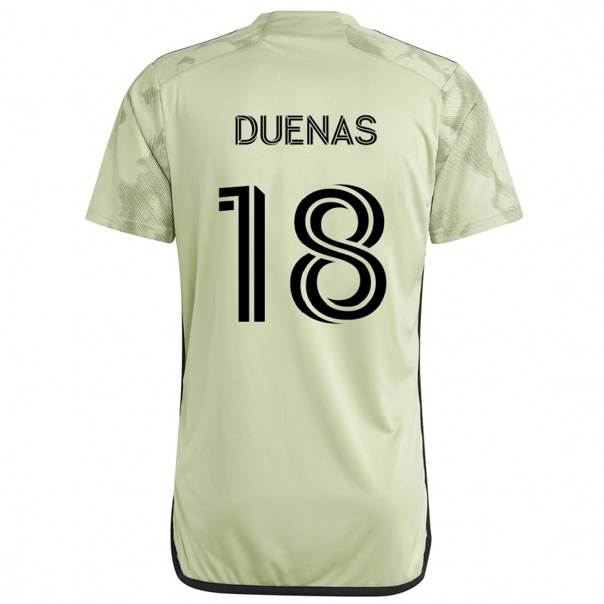 Kids Football Érik Dueñas #18 Light Green Away Jersey 2024/25 T-Shirt Australia