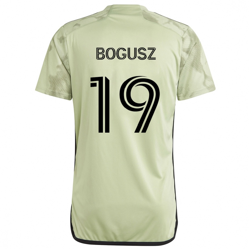 Kids Football Mateusz Bogusz #19 Light Green Away Jersey 2024/25 T-Shirt Australia