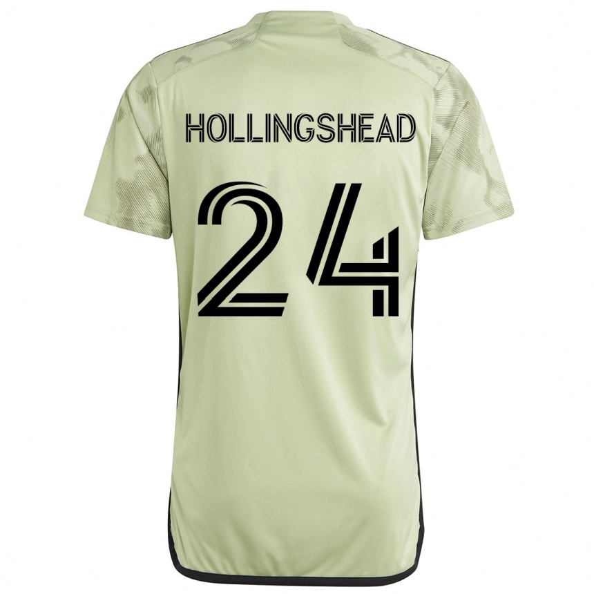 Kids Football Ryan Hollingshead #24 Light Green Away Jersey 2024/25 T-Shirt Australia