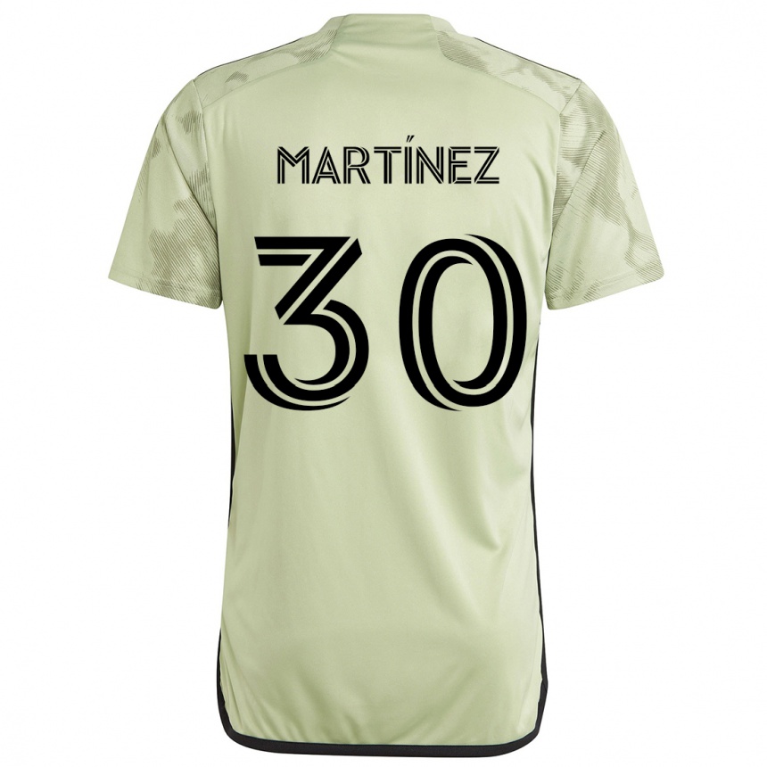 Kids Football David Martínez #30 Light Green Away Jersey 2024/25 T-Shirt Australia