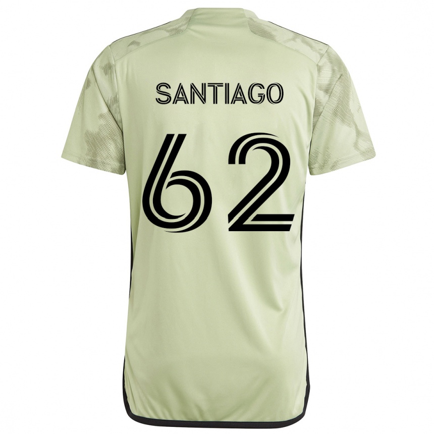 Kids Football Joshua Santiago #62 Light Green Away Jersey 2024/25 T-Shirt Australia