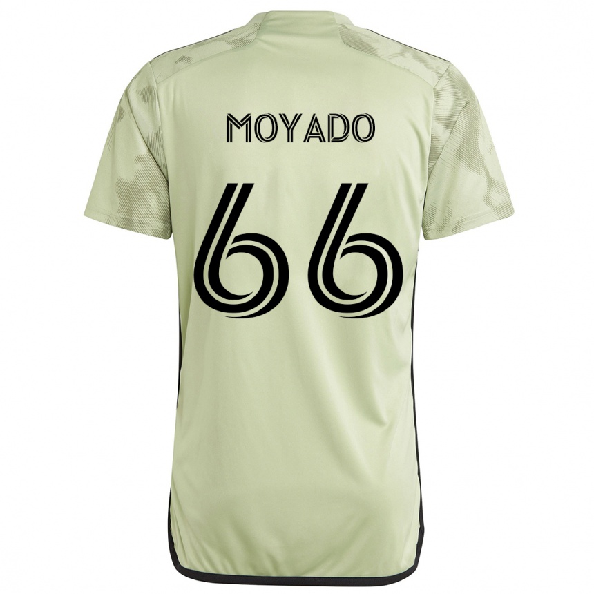 Kids Football Bryan Moyado #66 Light Green Away Jersey 2024/25 T-Shirt Australia