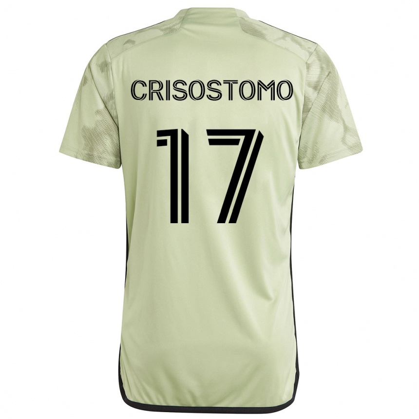 Kids Football Danny Crisostomo #17 Light Green Away Jersey 2024/25 T-Shirt Australia