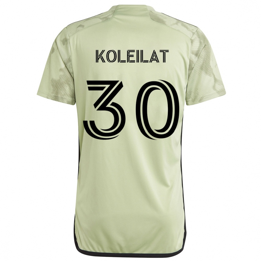 Kids Football Jassem Koleilat #30 Light Green Away Jersey 2024/25 T-Shirt Australia