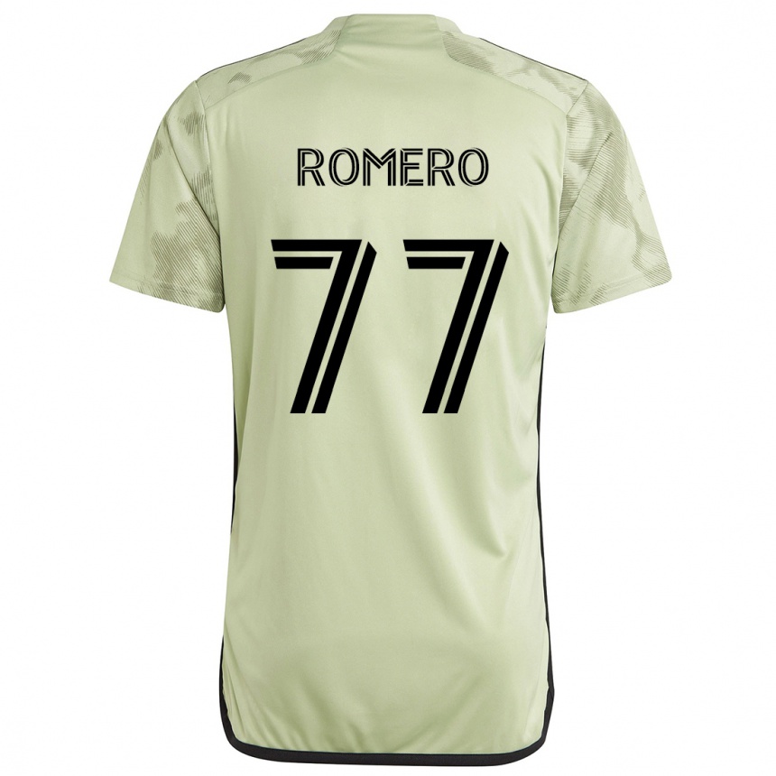 Kids Football Alexander Romero #77 Light Green Away Jersey 2024/25 T-Shirt Australia