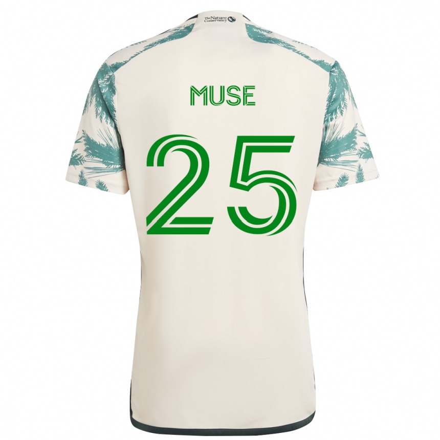 Kids Football Trey Muse #25 Beige Brown Away Jersey 2024/25 T-Shirt Australia