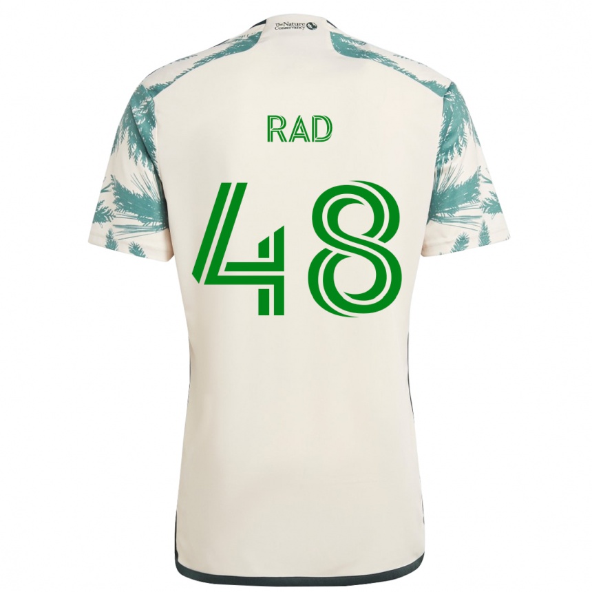 Kids Football Kaveh Rad #48 Beige Brown Away Jersey 2024/25 T-Shirt Australia