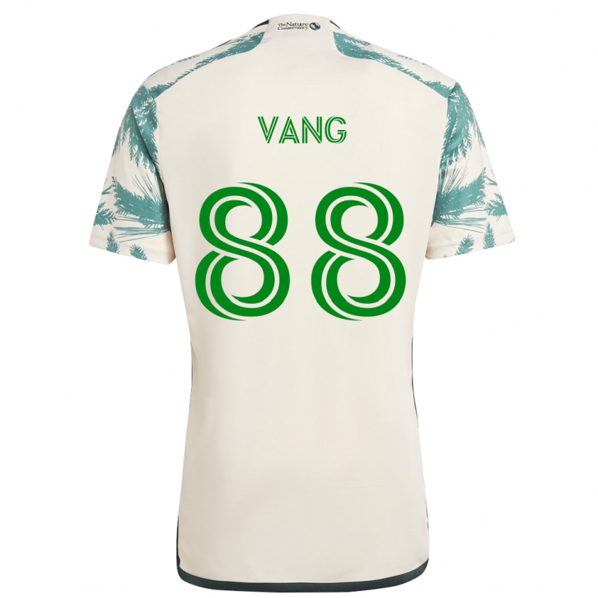 Kids Football Michael Vang #88 Beige Brown Away Jersey 2024/25 T-Shirt Australia