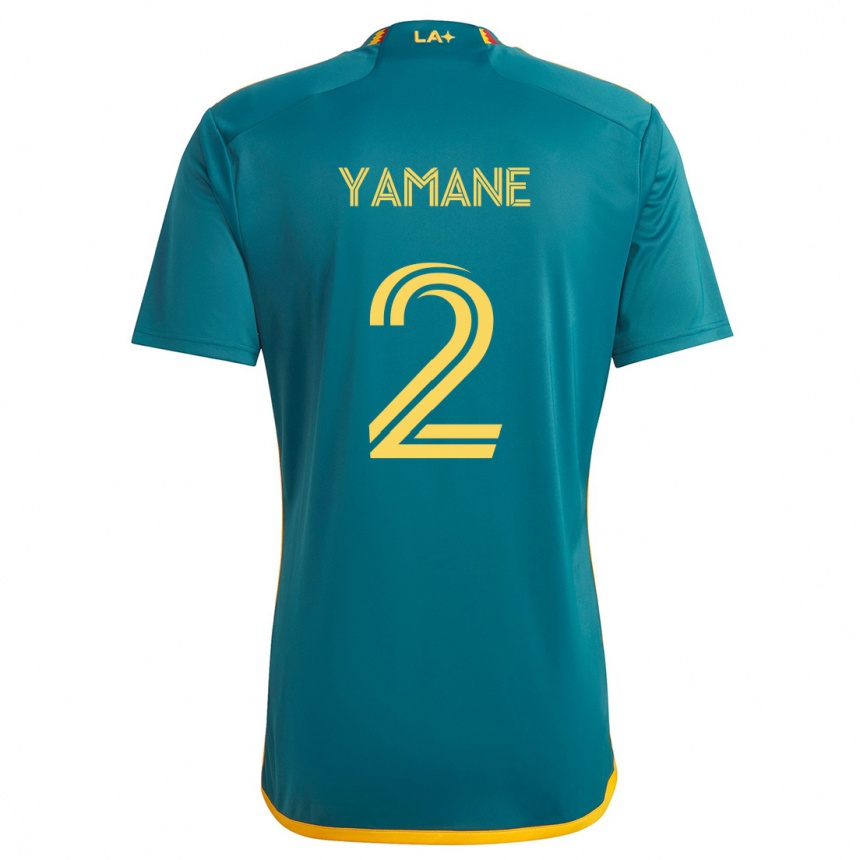 Kids Football Miki Yamane #2 Green Yellow Away Jersey 2024/25 T-Shirt Australia