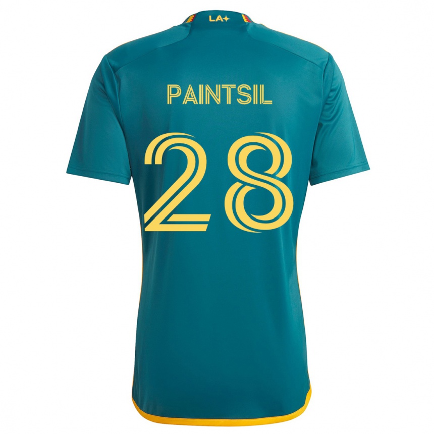 Kids Football Joseph Paintsil #28 Green Yellow Away Jersey 2024/25 T-Shirt Australia