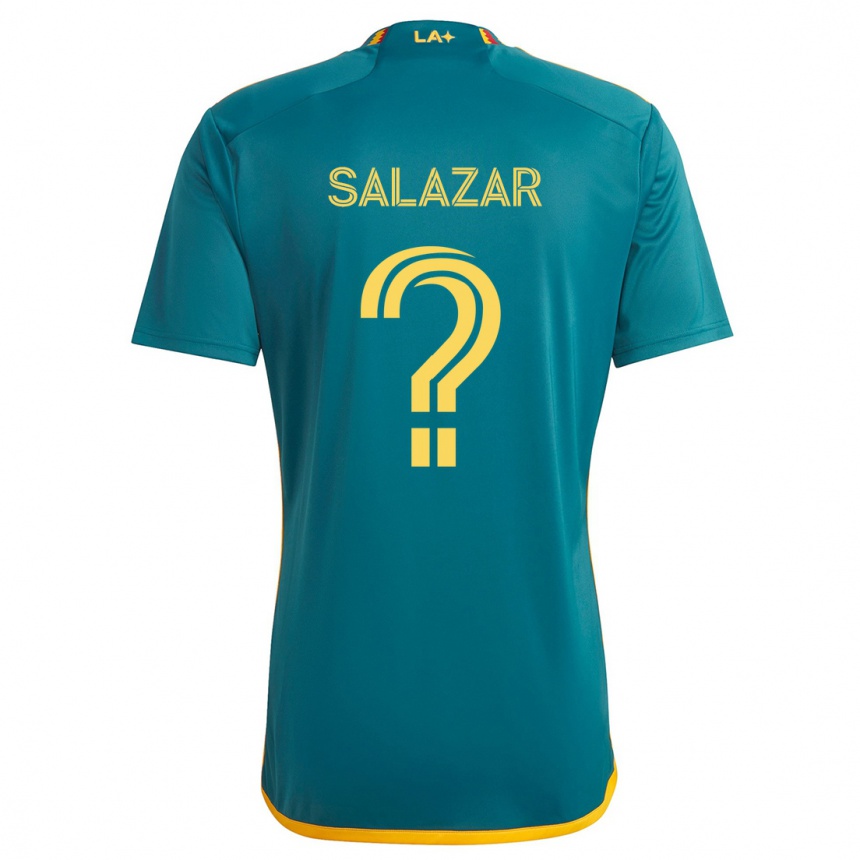 Kids Football Enrique Salazar #0 Green Yellow Away Jersey 2024/25 T-Shirt Australia