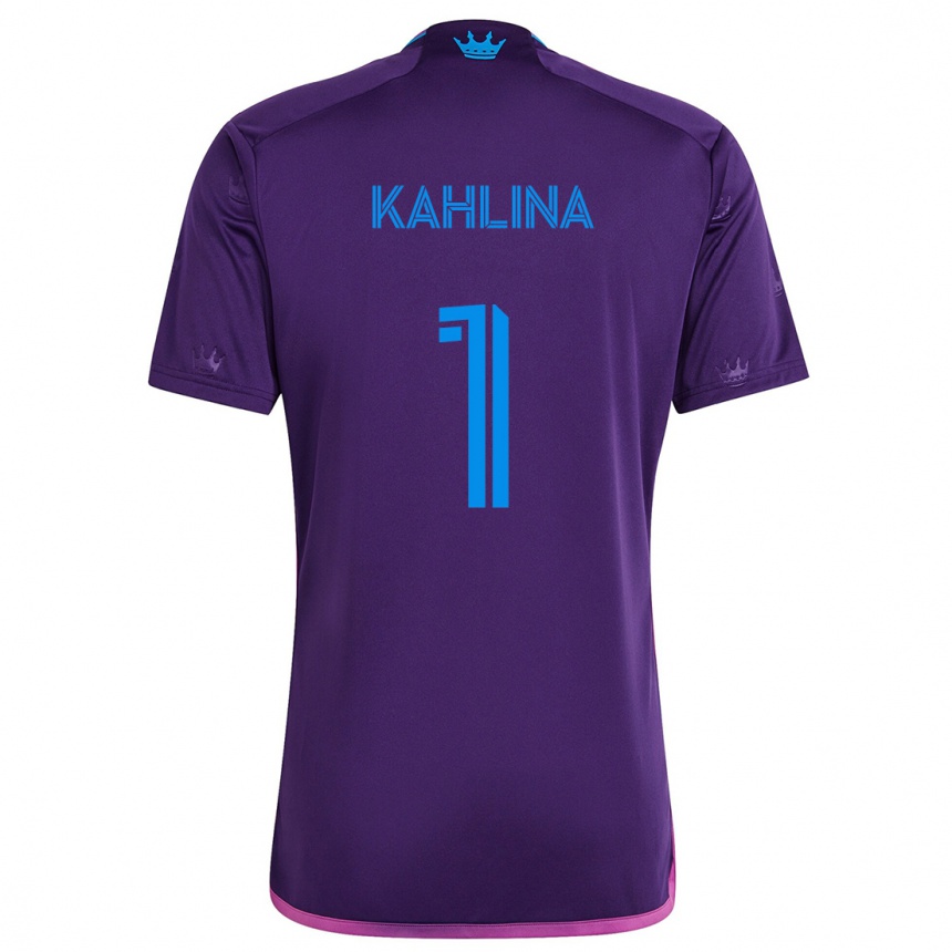 Kids Football Kristijan Kahlina #1 Purple Blue Away Jersey 2024/25 T-Shirt Australia