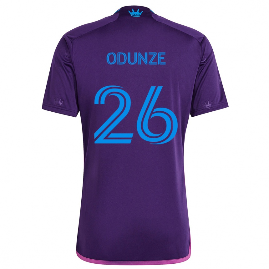 Kids Football Chituru Odunze #26 Purple Blue Away Jersey 2024/25 T-Shirt Australia