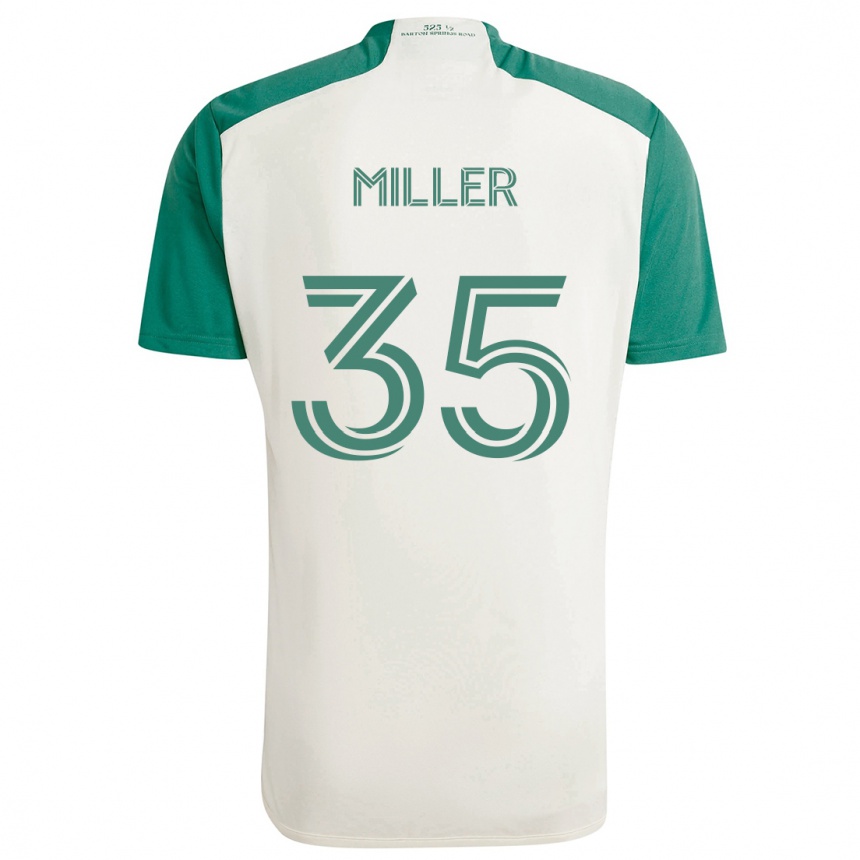 Kids Football Mason Miller #35 Tan Green Away Jersey 2024/25 T-Shirt Australia