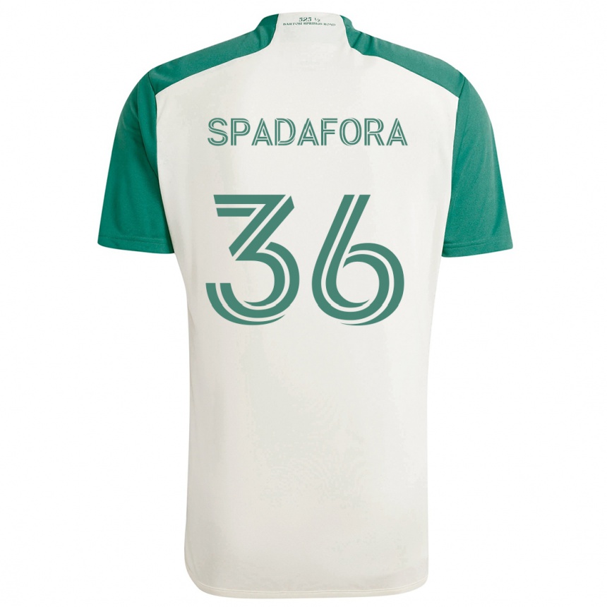 Kids Football Luke Spadafora #36 Tan Green Away Jersey 2024/25 T-Shirt Australia