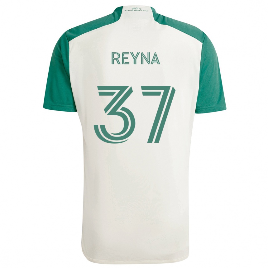 Kids Football Joah Reyna #37 Tan Green Away Jersey 2024/25 T-Shirt Australia