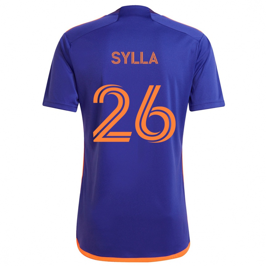 Kids Football Ousmane Sylla #26 Purple Orange Away Jersey 2024/25 T-Shirt Australia