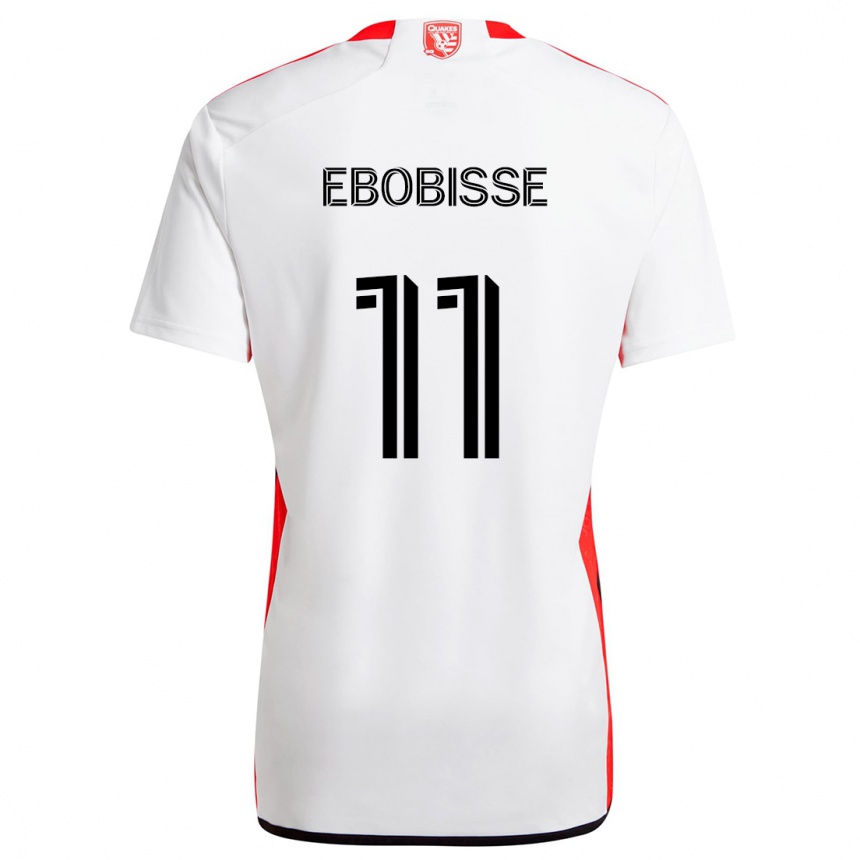 Kids Football Jeremy Ebobisse #11 White Red Away Jersey 2024/25 T-Shirt Australia