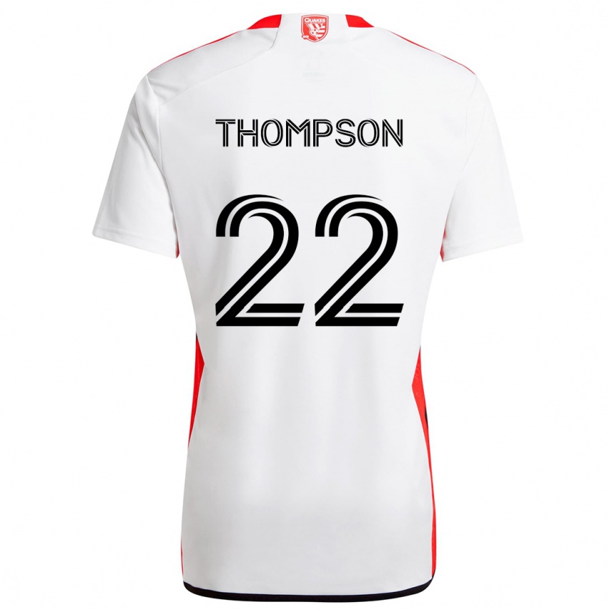 Kids Football Tommy Thompson #22 White Red Away Jersey 2024/25 T-Shirt Australia