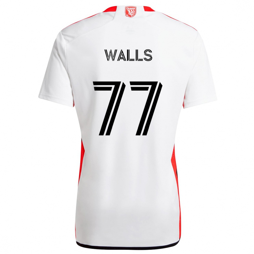 Kids Football Casey Walls #77 White Red Away Jersey 2024/25 T-Shirt Australia