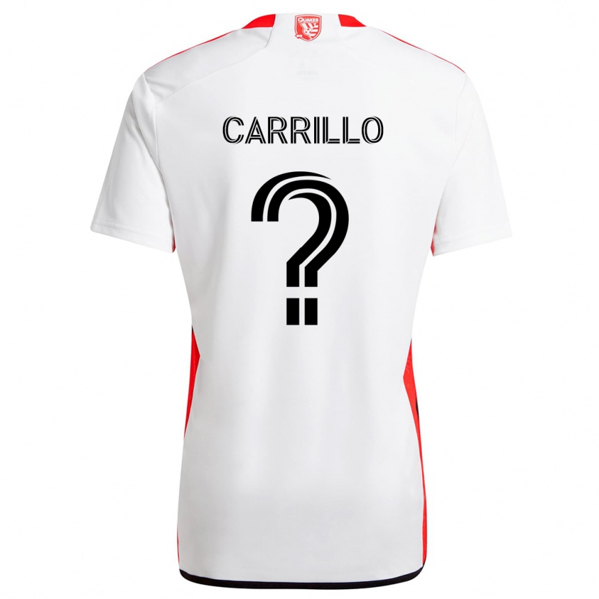 Kids Football Israel Carrillo #0 White Red Away Jersey 2024/25 T-Shirt Australia