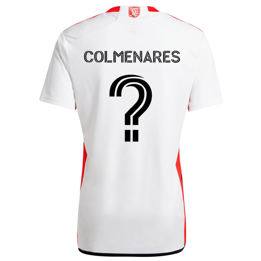 Kids Football Mateo Colmenares #0 White Red Away Jersey 2024/25 T-Shirt Australia