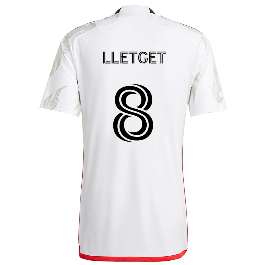 Kids Football Sebastian Lletget #8 White Red Black Away Jersey 2024/25 T-Shirt Australia