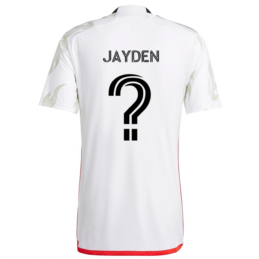 Kids Football Rus Jayden #0 White Red Black Away Jersey 2024/25 T-Shirt Australia