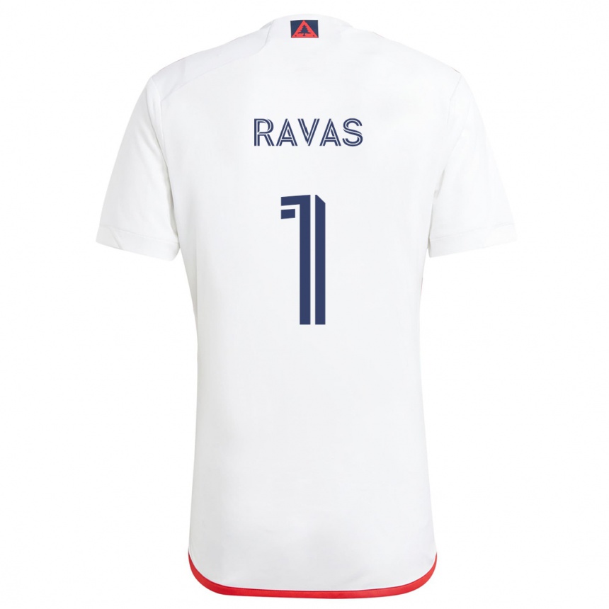 Kids Football Henrich Ravas #1 White Red Away Jersey 2024/25 T-Shirt Australia